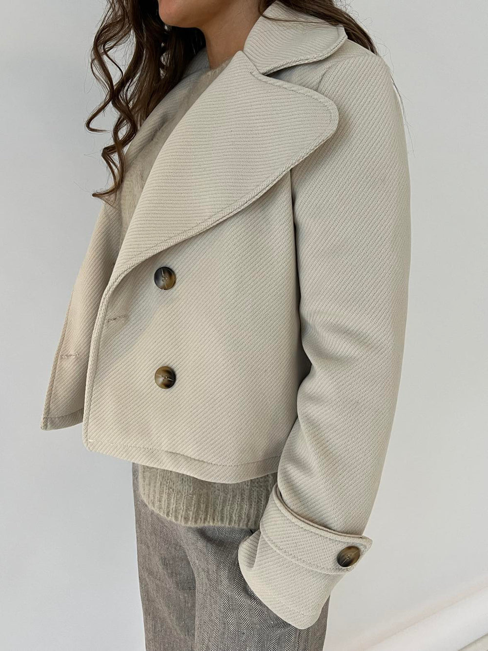 La Adèle - Veste courte à col large