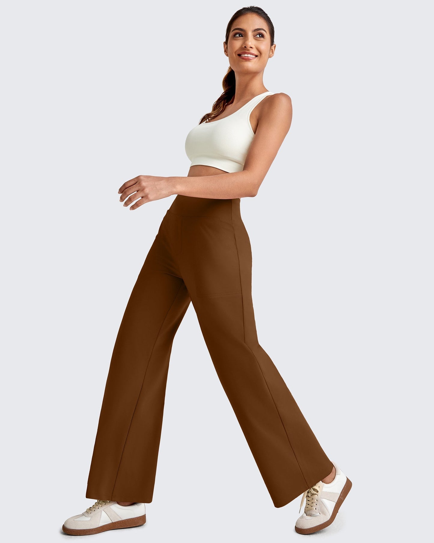 La Allura - Pantalon fluide taille haute