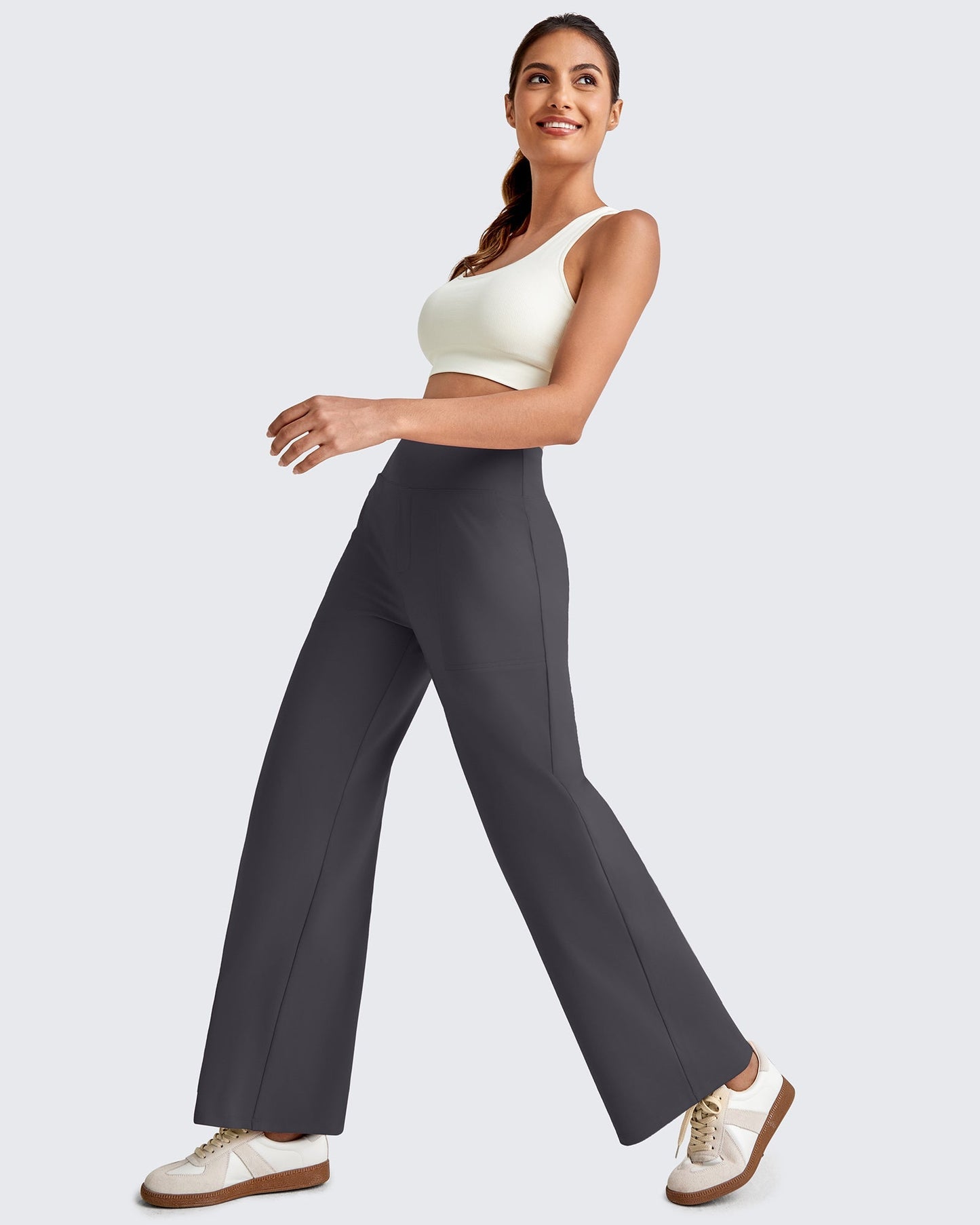 La Allura - Pantalon fluide taille haute