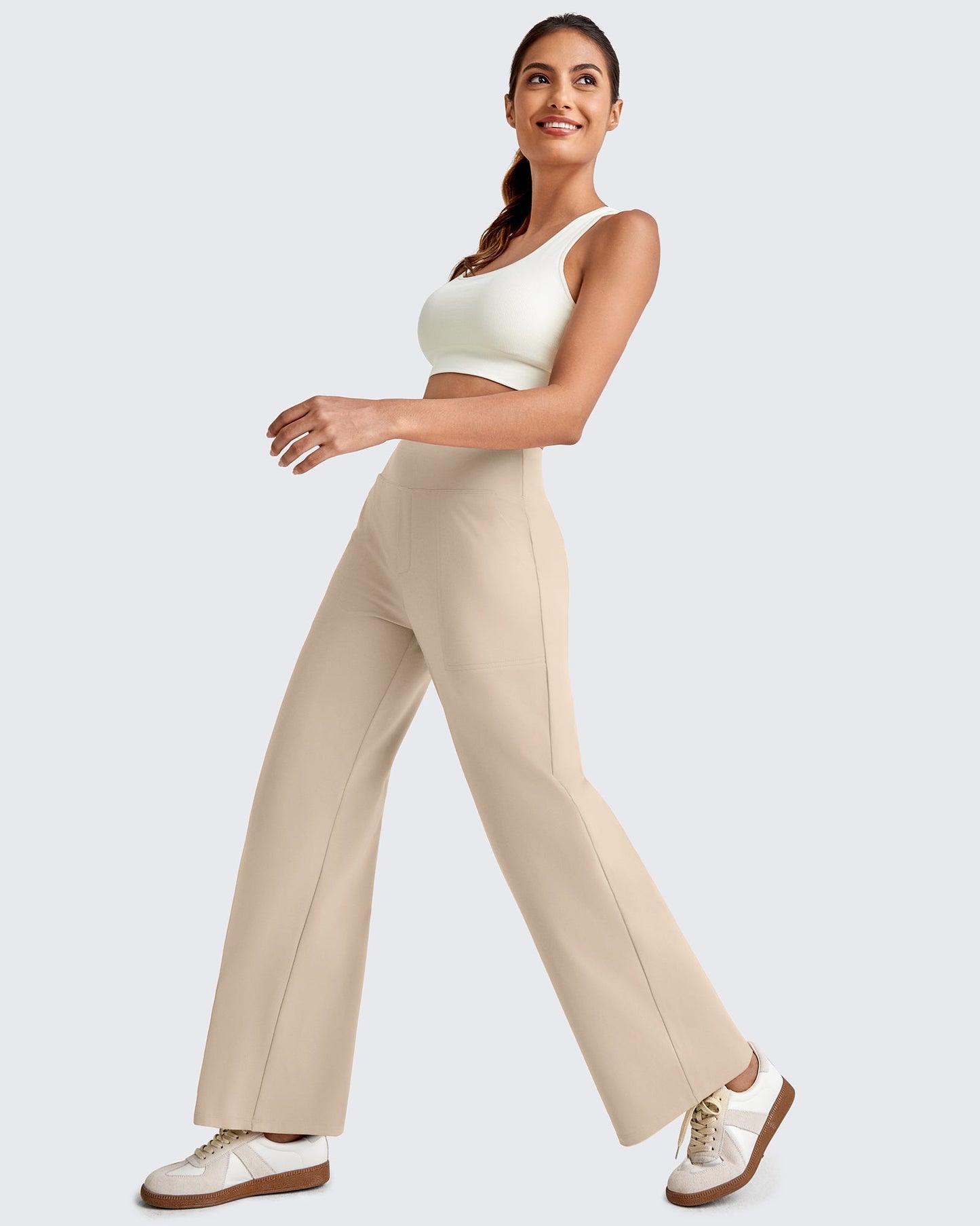 La Allura - Pantalon fluide taille haute
