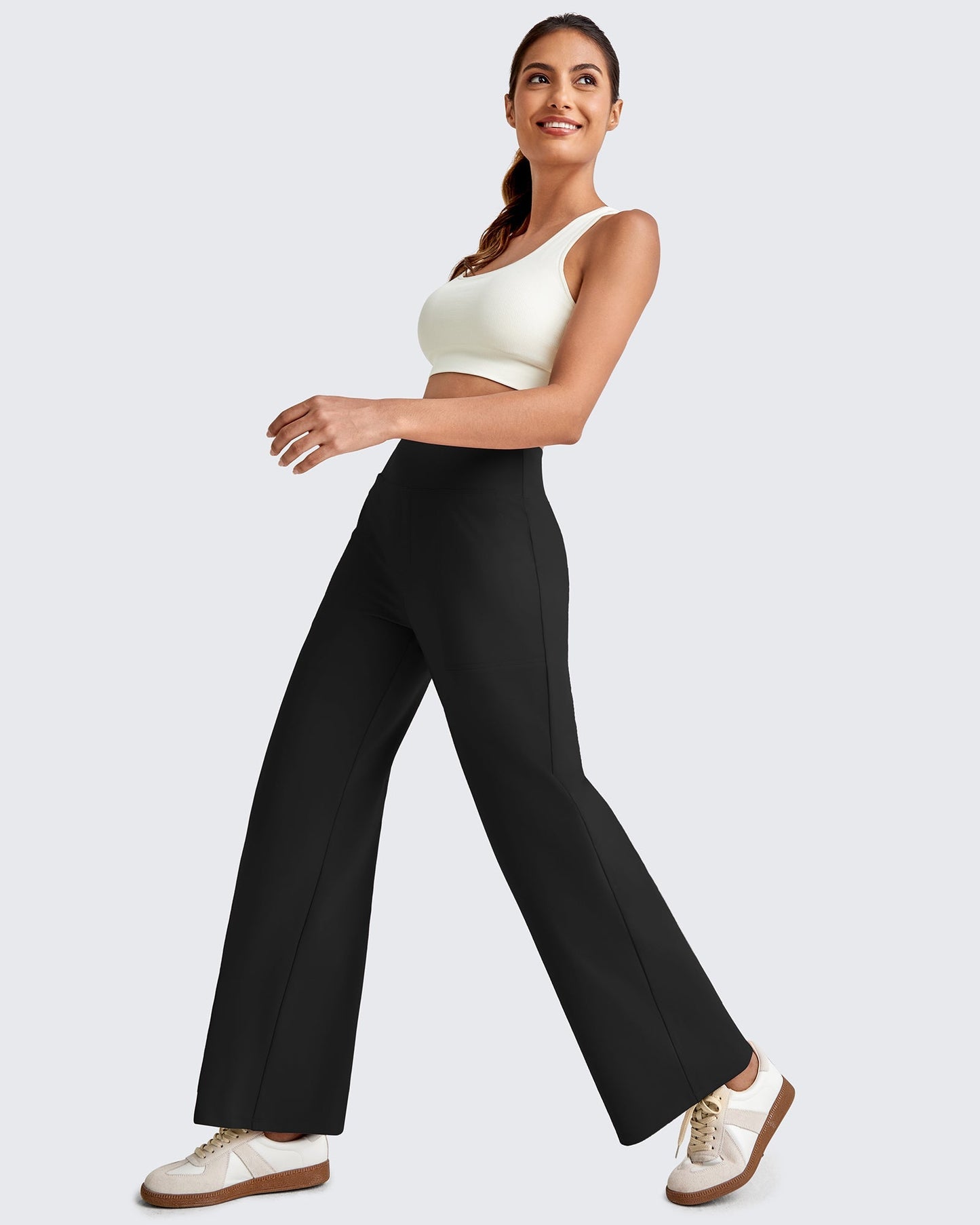La Allura - Pantalon fluide taille haute