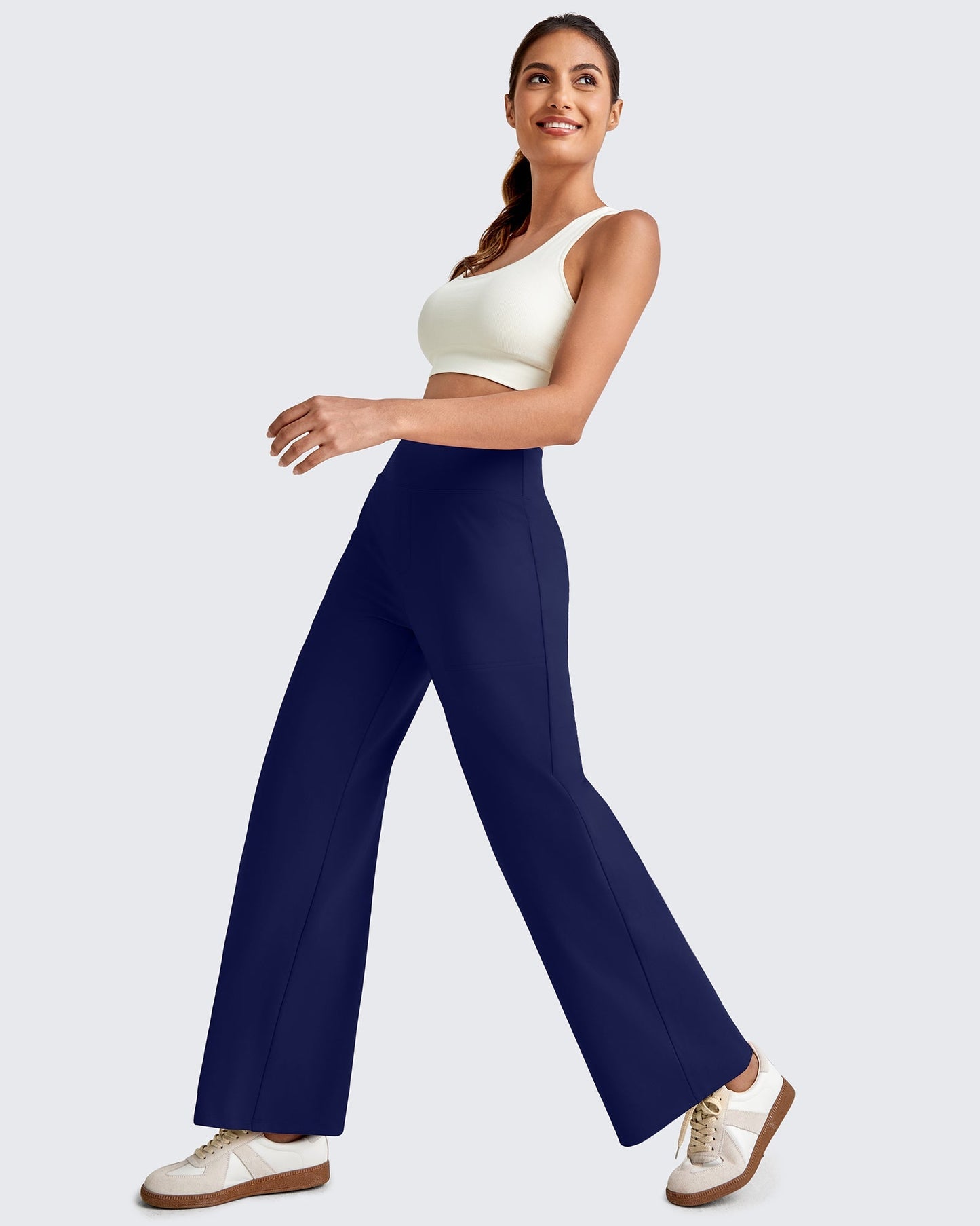 La Allura - Pantalon fluide taille haute