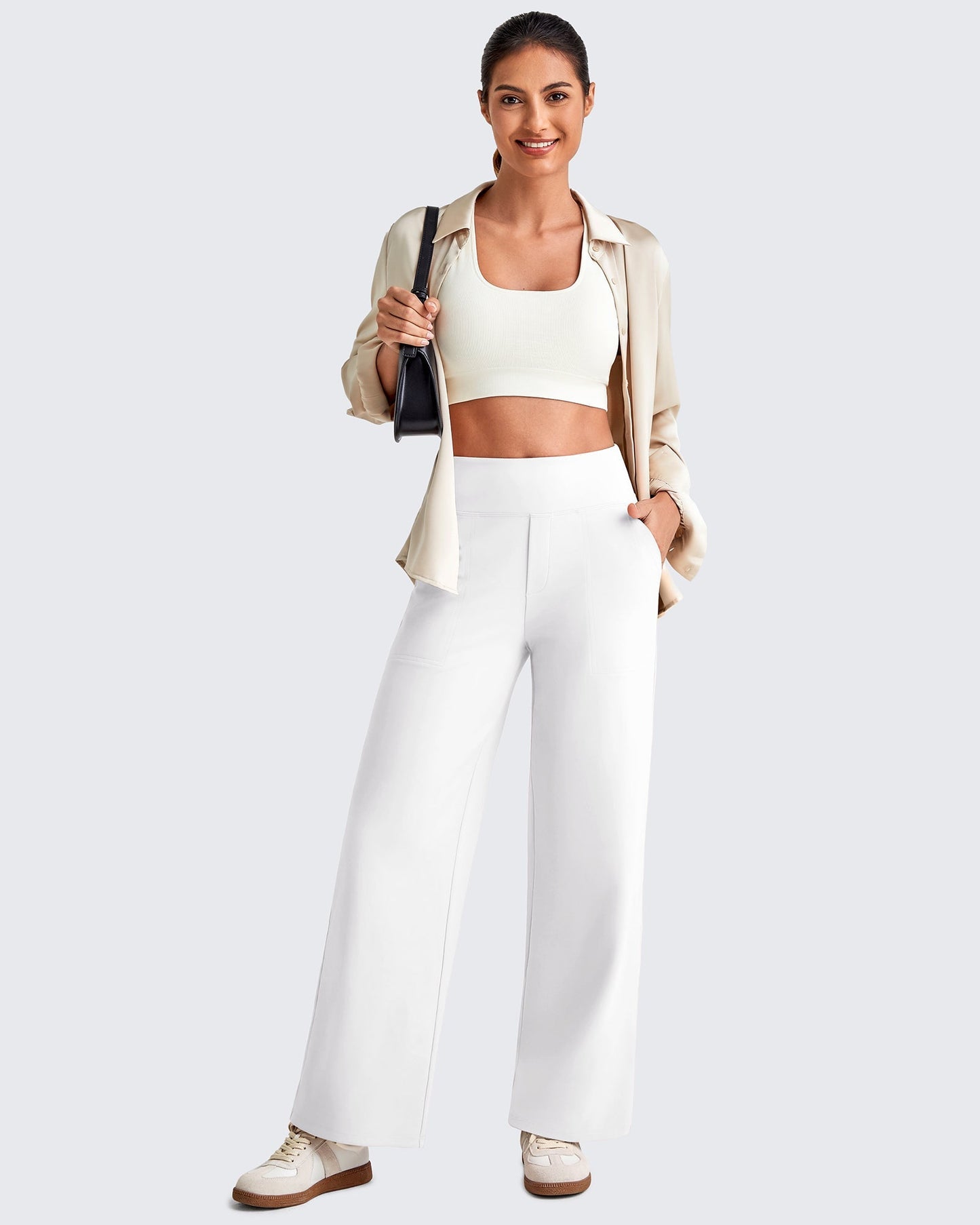 La Allura - Pantalon fluide taille haute