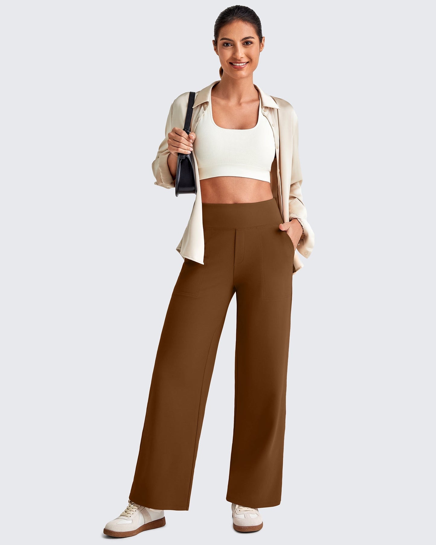 La Allura - Pantalon fluide taille haute