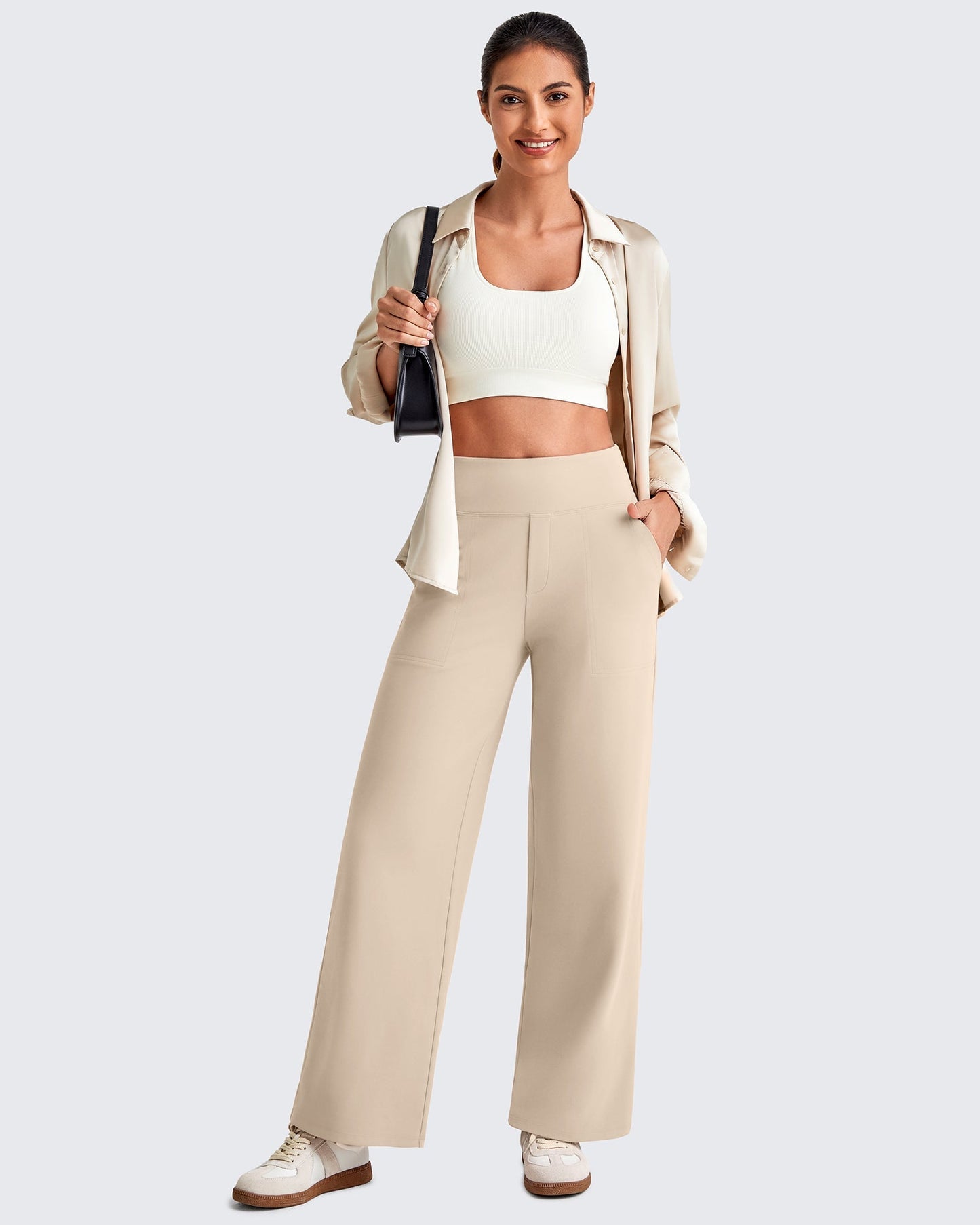 La Allura - Pantalon fluide taille haute