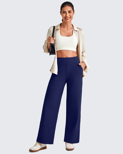 La Allura - Pantalon fluide taille haute