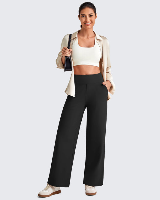 La Allura - Pantalon fluide taille haute